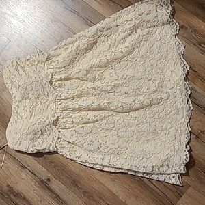 Cream color short Dress. Size Medium L Love Brand